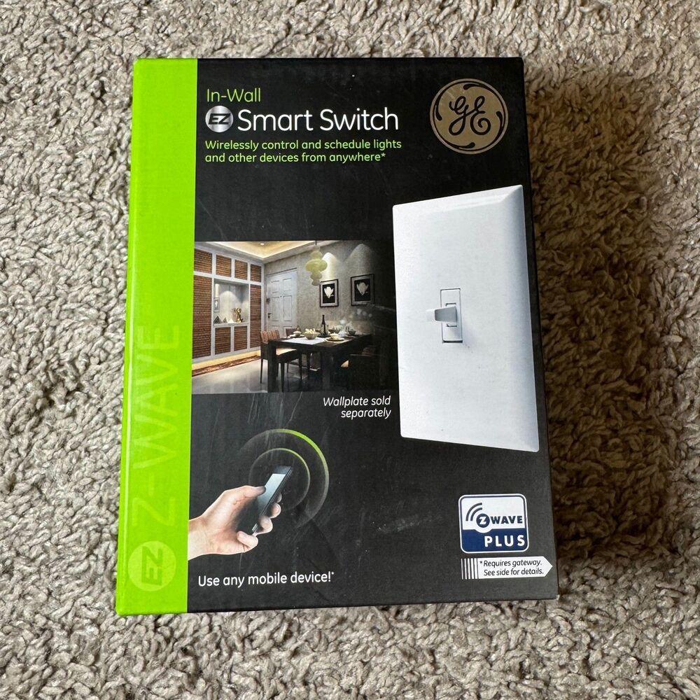 GE In Wall EZ Smart Home Light Switch ZW4003 Z Wave 14292